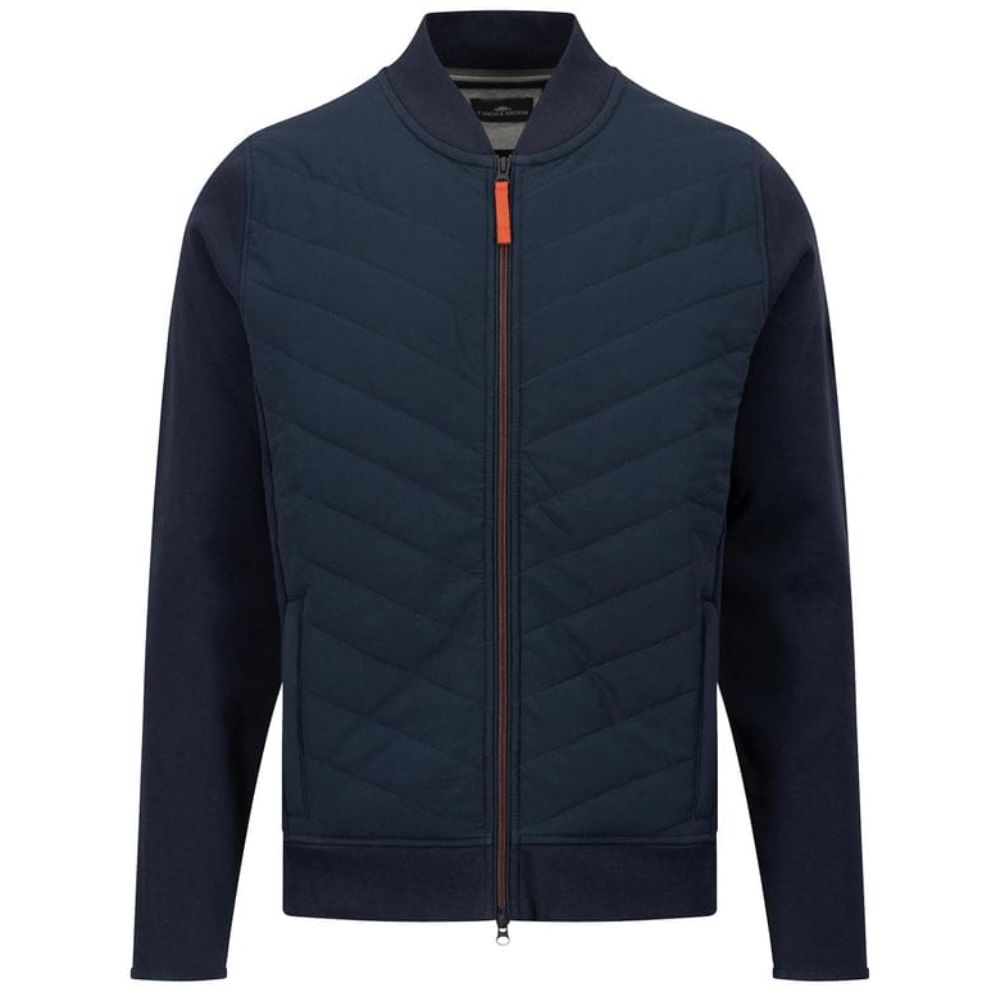 FYNCH HATTON HYBRID WITH COLORED ZIPPER NAVY MEN JACKET	